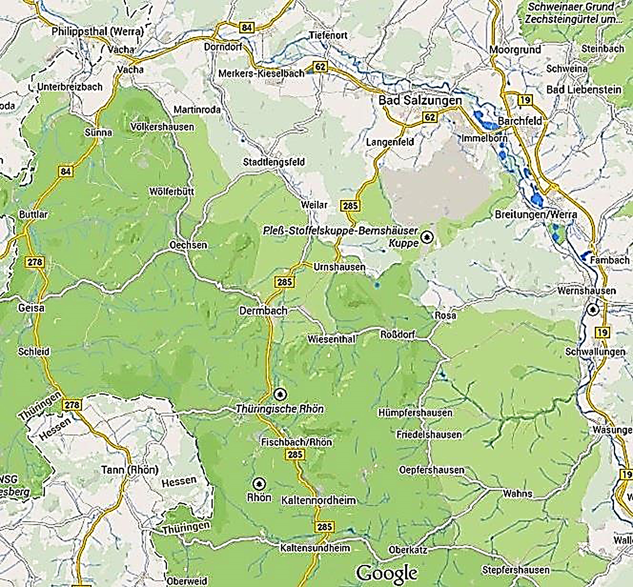 Landkarte Lengsfeld