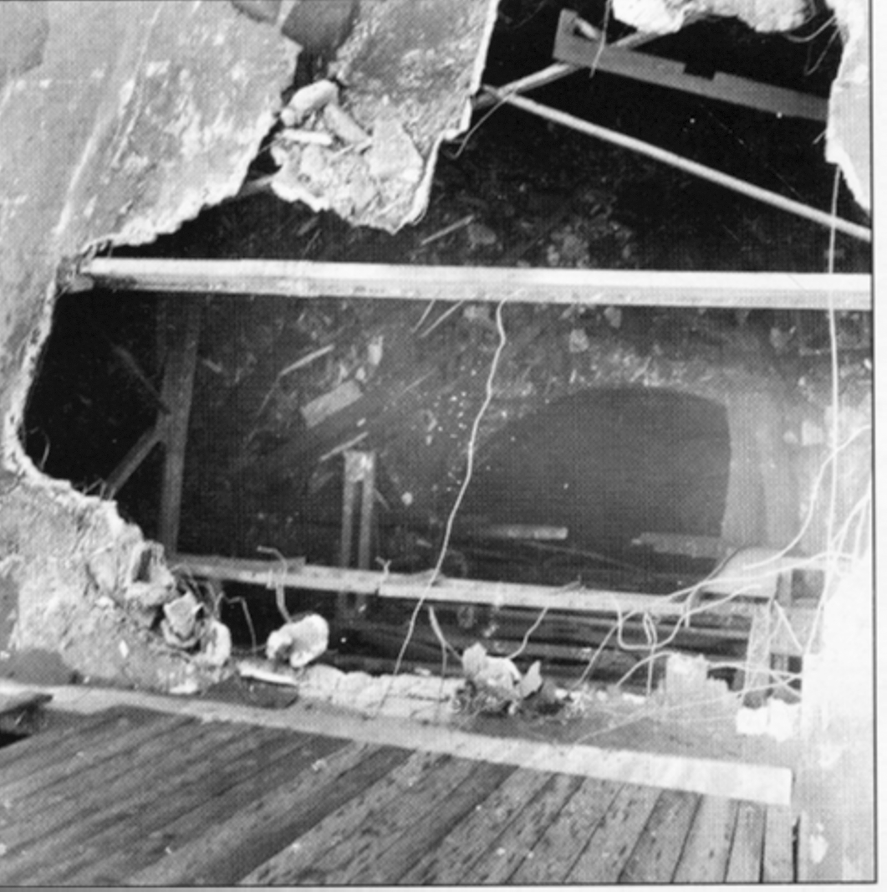 Schacht-Gasausbruch Schachtr�hre 1953