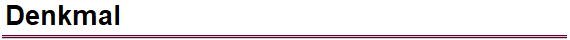 Denkmal